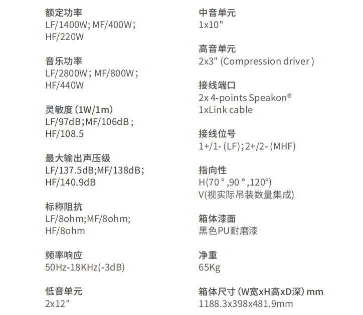 RL212 線陣列揚(yáng)聲器